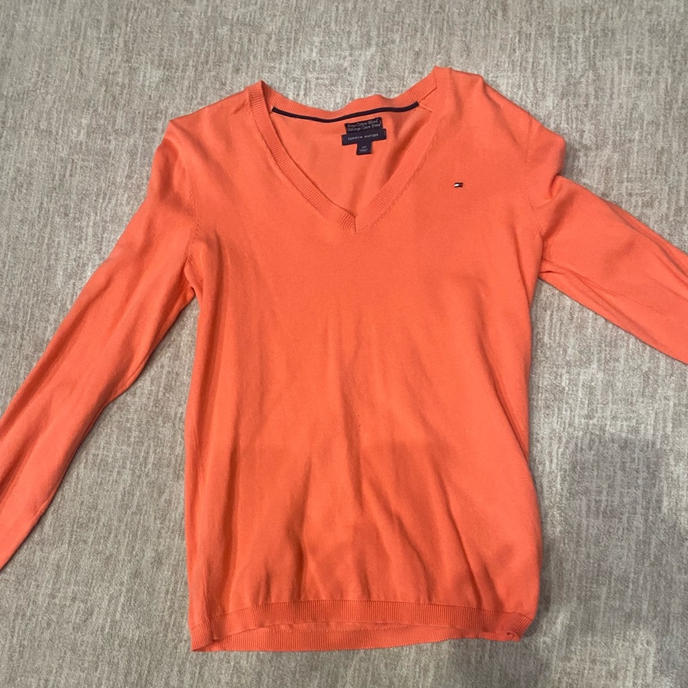 Orange Tommy Hilfiger sweater